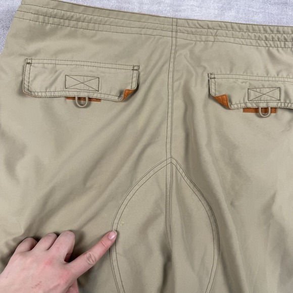 GAP Pants Mens Large Beige Y2K Windbreaker Nylon Baggy Utility Paratrooper Cargo - Picture 10 of 16